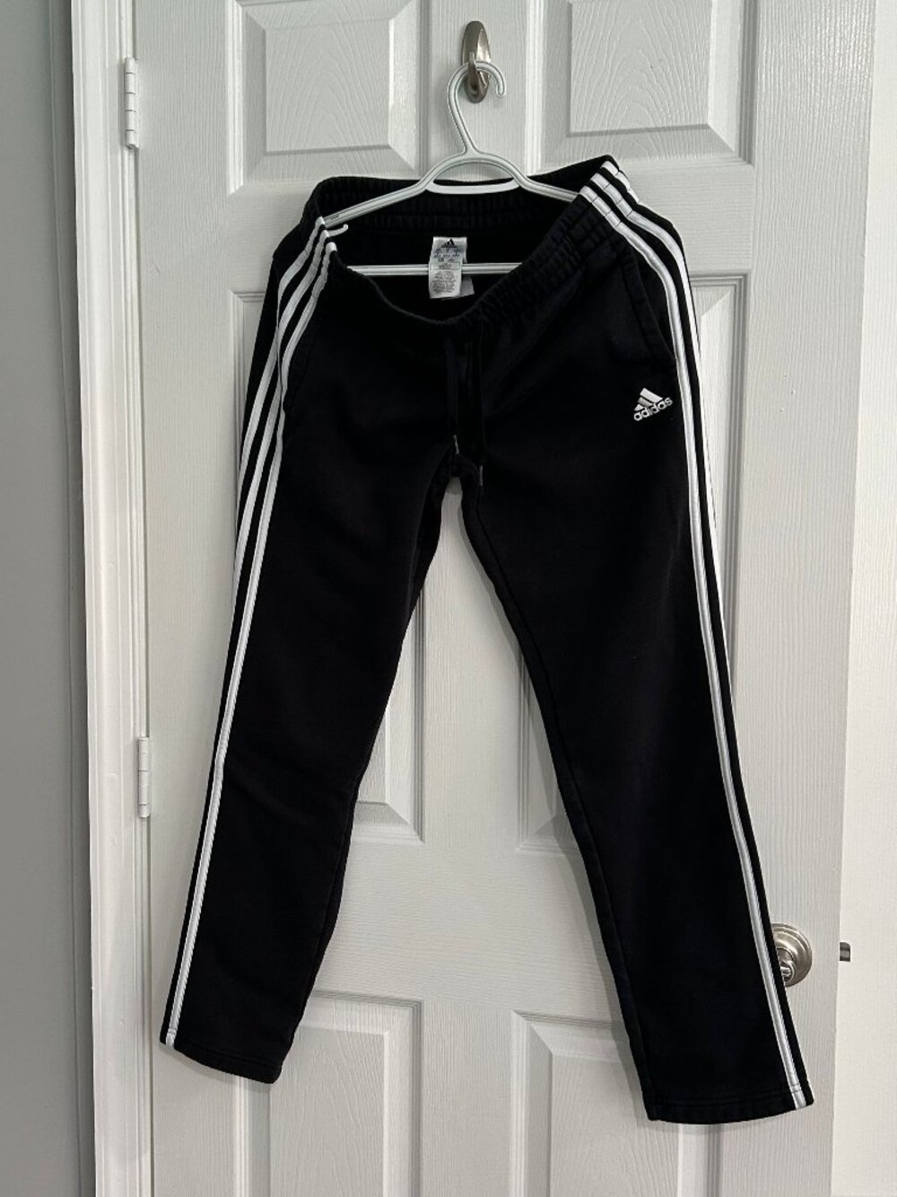 Women's Fleece Adidas Sweatpants in Black - Size M